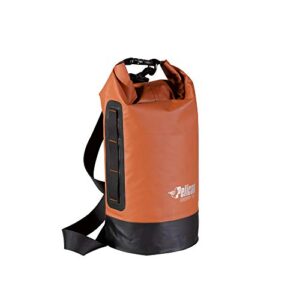 Pelican Waterproof Dry Bag – Exodry – Thick & Lightweight – Roll Top Dry Compression Sack Keeps Gear Dry for Kayaking, Boating, Beach, Rafting, Hiking, Camping and Fishing (10L), Terra; Black; Gray