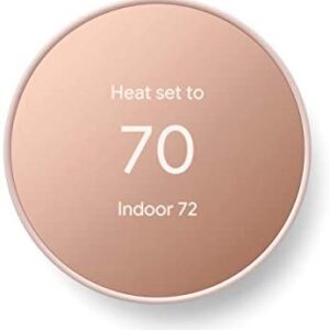 Google Nest Thermostat – Smart Thermostat for Home – Programmable Wifi Thermostat – Sand