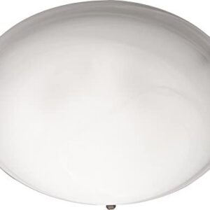 Maxim 2680MROI Malaga 2-Light Flush Mount, Oil Rubbed Bronze Finish, Marble Glass, MB Incandescent Incandescent Bulb , 60W Max., Dry Safety Rating, Standard Dimmable, Glass Shade Material, Rated Lumens