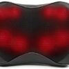 Zyllion Back Neck Shiatsu Massager - Kneading Massage Pillow with Heat for Shoulders, Lower Back, Feet, and Legs (ZMA-25)