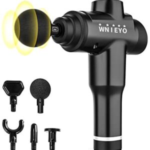 Massage Gun, Deep Tissue Massager , Muscle Massage Gun ,Massage Gun for Athletes , Sore Muscle and Stiffness , with 5 Massage Heads and 12 Adjustable Speed