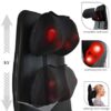 Zyllion Back and Neck Massager for Chair - Shiatsu Kneading Massage Seat Cushion Pad with Heat and Height Adjustment – Black (ZMA-33-BK) - Image 7