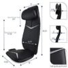 Zyllion Back and Neck Massager for Chair - Shiatsu Kneading Massage Seat Cushion Pad with Heat and Height Adjustment – Black (ZMA-33-BK) - Image 5