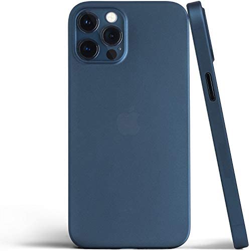 totallee Thin iPhone 12 Pro Max Case, Thinnest Cover Ultra Slim Minimal – for Apple iPhone 12 Pro Max (2020) (Pacific Blue)