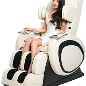 Erik Xian Massage Chair O-Shaped Arm Massage Mechanism 360 ° All-Round Electric Full Body Massage Chair 3D Zero Gravity Massage Chair Professional Massage and Relax Chair (Color : Beige)