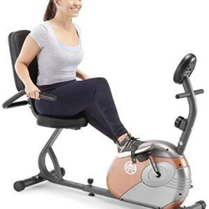 Marcy Recumbent Exercise Bike with Resistance ME-709