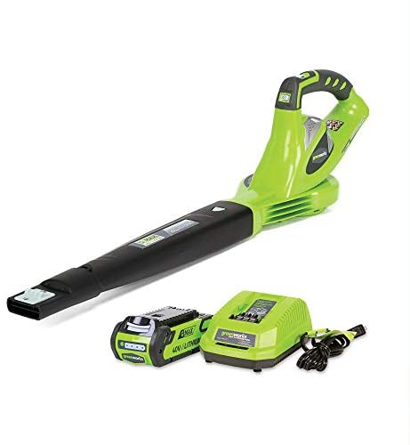 Greenworks 40V 150 MPH Variable Speed Cordless Leaf Blower, 2.0Ah Battery and Charger Included, 24252