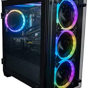 CUK Stratos Micro Gaming Desktop (Liquid Cooled Intel i9-10900F, NVIDIA GeForce RTX 3060 12GB, 32GB DDR4 RAM, 512GB NVMe SSD + 2TB HDD, 700W Gold PSU, Windows 10 Home) Gamer PC Computer