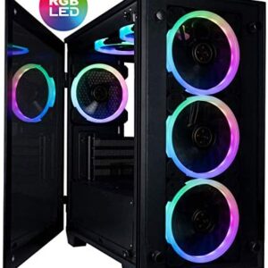CUK Stratos Micro Gaming Desktop (AMD Ryzen 7, 32GB DDR4 RAM, 1TB NVMe SSD + 2TB HDD, NVIDIA GeForce RTX 3070 8GB, 700W PSU, AC WiFi, Windows 10 Home) Gamer PC Computer