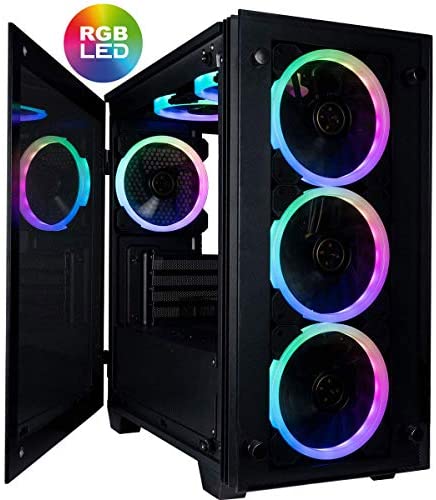 CUK Stratos Micro Gaming Desktop (AMD Ryzen 7, 32GB DDR4 RAM, 1TB NVMe SSD + 2TB HDD, NVIDIA GeForce RTX 3070 8GB, 700W PSU, AC WiFi, Windows 10 Home) Gamer PC Computer