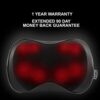 Zyllion Back Neck Shiatsu Massager - Kneading Massage Pillow with Heat for Shoulders, Lower Back, Feet, and Legs (ZMA-25) - Image 6