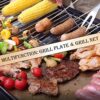 U-MAX 4-Burner Portable Propane Gas Grill 2 in 1 with steel gas griddle flat top & 741sq. Inch BBQ Grill Plate Pan, CSA Approved Outdoor Folding Barbecue Cooking Station for Home, Camping, Party - Image 4
