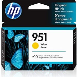 HP 951 | Ink Cartridge | Yellow | Works with HP OfficeJet Pro 251dw, 276dw, 8600 Series, 8100 | CN052AN