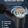 Massage Gun Deep Tissue, Portable Handheld Muscle Electric Mini Massager with 4 Head Attachments 4 Speed Cordless Percussion Massager Pain Relief Lightweight Body for Athletes Workout Gym Office - Image 2