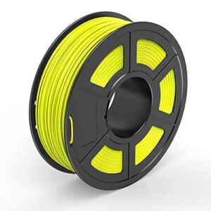 TECBEARS PLA 3D Printer Filament 1.75mm Yellow, Dimensional Accuracy +/- 0.02 mm, 1 Kg Spool, Pack of 1