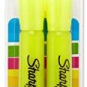 Sharpie 25162PP Accent Tank-Style Highlighter, Fluorescent Yellow, 2-Pack
