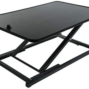 29 Inch Standing Desk Computer Workstation Stand Up Desks Height Adjustable Sit Stand Converter Laptop Stands Dual Monitor PC Desktop Riser Table