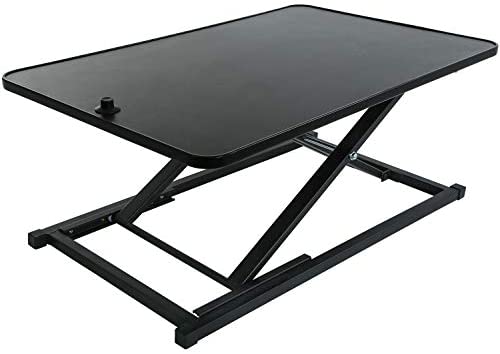 29 Inch Standing Desk Computer Workstation Stand Up Desks Height Adjustable Sit Stand Converter Laptop Stands Dual Monitor PC Desktop Riser Table