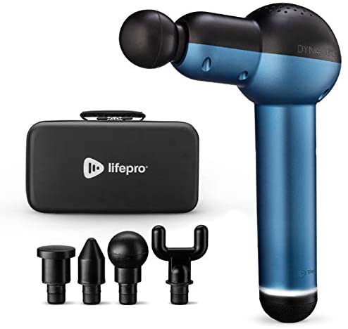 Massage Gun Deep Tissue Massager – DynaSphere Percussion Muscle Massager Gun for Pain Relief & Percussive Therapy for Athletes – Pro Muscle Massage Gun with 13mm Amplitude, 66Lbs Stall Force (Blue)