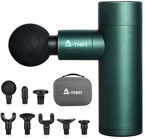 Mini Massage Gun, Pocket-Sized Fascial Gun Deep Tissue Percussion Muscle Massager for Pain Relief, Ultra Small & Quiet Muscle Massage Gun with Carry Case for On The Go Usage