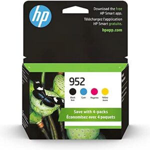 Original HP 952 Black, Cyan, Magenta, Yellow Ink Cartridges (4-pack)