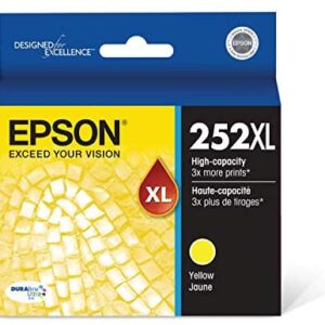 EPSON T252 DURABrite Ultra Ink High Capacity Yellow Cartridge (T252XL420-S) for select Epson WorkForce Printers
