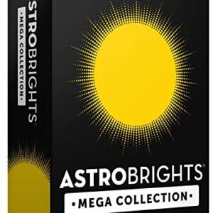 Astrobrights Mega Collection, Colored Cardstock, Bright Yellow, 320 Sheets, 65 lb/176 gsm, 8.5″ x 11″ – MORE SHEETS! (91625)