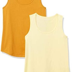 Amazon Essentials Women’s 2-Pack Classic Fit 100% Cotton Sleeveless Tank Top
