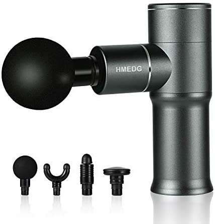 Mini Massage Gun, HMEDG Muscle Massage Gun Handheld Deep Tissue Percussion Massager for Pain Relife, Mini Size,12H Work Time,Aluminum,Brushless Motor,1.2lbs for Gym Office Home Post-Workout Recovery