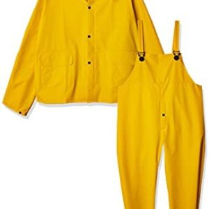 CLC Custom Leathercraft Rain Wear R101L .35MM 3-Piece Rain Suit Yellow, Large