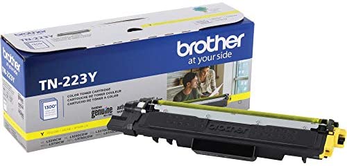 Brother Genuine TN223Y, Standard Yield Toner Cartridge, Replacement Yellow Toner, Page Yield Up to 1,300 Pages, TN223, Amazon Dash Replenishment Cartridge