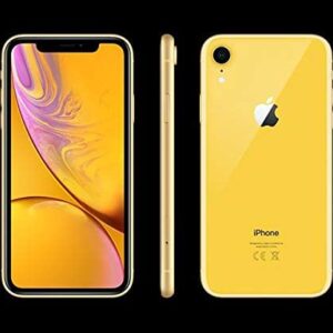 (Renewed) Apple iPhone XR, US Version, 64GB, Yellow – Unlocked
