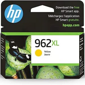 Original HP 962XL Yellow High-yield Ink Cartridge | Works with HP OfficeJet 9010 Series, HP OfficeJet Pro 9010, 9020 Series | Eligible for Instant Ink | 3JA02AN