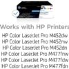 HP 410A | CF410A, CF411A, CF412A, CF413A | 4 Toner-Cartridges | Black, Cyan, Magenta, Yellow | HP Color LaserJet Pro M452 Series, M377dw, MFP 477 Series - Image 2