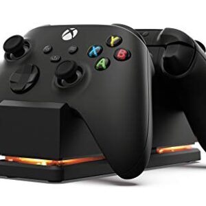 PowerA Dual Charging Station for Xbox – Black, Wireless Controller Charging, Charge, Rechargeable Battery, Xbox Series X|S, Xbox One – Xbox Series X