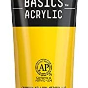 Liquitex BASICS Acrylic Paint, 4-oz tube, Cadmium Yellow Medium Hue