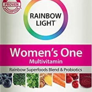 Rainbow Light Women’s One Multivitamin – High Potency with Vitamin C, D & Zinc for Immune Support, Non-GMO, Vegetarian – 150 Tablets (5 Month Supply)