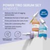 goPure Power Serum Trio Set - Radiant Vitamin C Serum, Hydrating Hyaluronic Acid Serum, Bakuchiol and Retinol Serum for Visibly Brighter, Moisturized, and Firmer-Looking Skin - Set of 3, 1.0 fl oz - Image 3