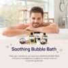 SpaLife Men's Sandalwood Luxury Spa Skincare Set - Complete Care Kit for Rugged Revitalization, Exfoliating Scrub - Bath and Body Collection for Cleansing, Moisturizing, and Rejuvenation - Image 7