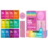 Freeman 14 Piece Love To Mask Variety Pack, Face Masks For All Skin Types, Hydrate, Detoxify, & Clear Skin, Exfoliating Scrub, Bonus Headband & Skin Buffer, Stocking Stuffer, Cruelty-Free & Vegan - Image 2