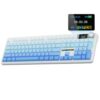 AULA F108 PRO – Wireless Mechanical Keyboard with Screen&Knob,Hot Swappable Gaming Keyboard with 8000mAh Battery,Pre-lubed Switches,RGB Backlit,PBT Keycaps Creamy Sounding Computer Keyboards,104 Keys