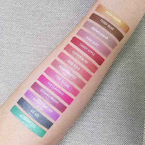 Aromi Metallic Liquid Lipstick | Long-lasting, Smear, Smudge, + Transfer Proof, Waterproof, Light, Baby Pink Lip Color with Shimmery Finish, Paraben + Phthalate Free (Pink Sugar) - Image 7