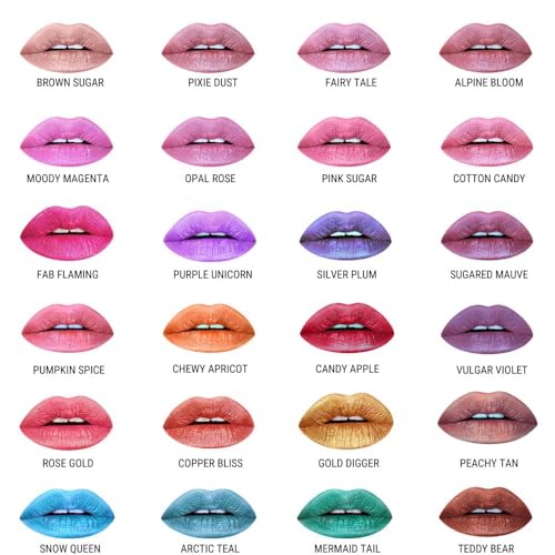 Aromi Metallic Liquid Lipstick | Long-lasting, Smear, Smudge, + Transfer Proof, Waterproof, Light, Baby Pink Lip Color with Shimmery Finish, Paraben + Phthalate Free (Pink Sugar) - Image 8