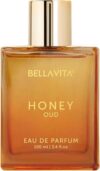 BellaVita Honey OUD Perfume for Women & Men (3.4 fl.oz) | Vanilla, Bergamot & Patchouli Perfume | Long-Lasting Arabian Unisex Perfumes for Women & Men | Floral & Spicy Vegan Cologne Honey Perfume