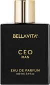 BellaVita Luxury CEO Man Perfume for Men (3.38 fl.oz) | Long-Lasting Men’s Perfume with Lemon, Lavender, Tonka & Agarwood Fragrance for Man | CEO Parfum for Men | Vegan & Cruelty-Free Fragrance