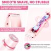 Bikini Trimmer for Women, Electric Razor & Shaver with Dual Ceramic Blades, Painless Hair Removal for Face, Body & Intimate Areas, 90min Cordless Runtime, Waterproof Travel Grooming Kit - Image 4