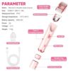 Bikini Trimmer for Women, Electric Razor & Shaver with Dual Ceramic Blades, Painless Hair Removal for Face, Body & Intimate Areas, 90min Cordless Runtime, Waterproof Travel Grooming Kit - Image 7
