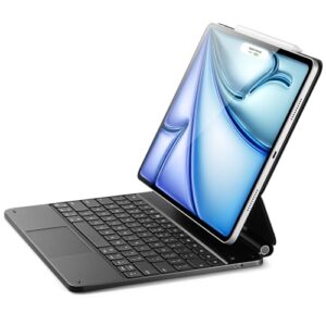 ESR iPad Air 13 inch Case Keyboard (M3,2025/M2,2024), iPad Pro 12.9 inch Magic Keyboard, Easy-Set Floating Cantilever Stand, Precision Multi-Touch Trackpad, Rebound Series, Black【NOT for Pro 13】