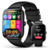 EarlySincere Smart Watches with Bluetooth Call, 2.06″ AMOLED Display, Fitness Tracker with 118 Sports Modes, BP/HR Sleep Blood Oxygen Monitor, IP68 Waterproof, Compatible with Android and iPhone