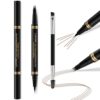 Eyebrow Pen,2-in-1 Waterproof Eyebrow Pencil with 4 Tip Microblading Brow Pen and Ultra-Precise Brow Pencil,with Dual-ended Eyebrow Brush,Eyebrow Makeup for Natural Looking – Soft Brown